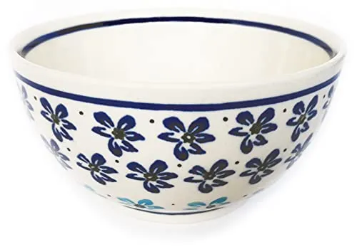 Bunzlauer keramik 500ml Schüssel Schale Ø14 cm Höhe 7,1 cm Dessertschale Müslischale Kompttschale (Dekor 1111)