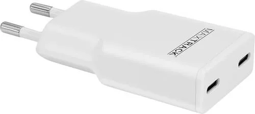 Maxtrack Ladeadapter 30W 2x USB-C USB PD 3.0, Fast Charge