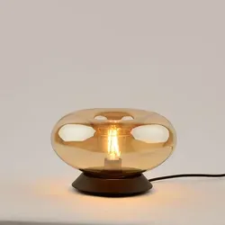 s.luce Tischlampe Orange, Oval, E27 von s.luce