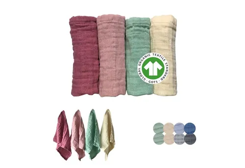furora BABY Spucktuch Baby Mulltücher Sets (Bio-Musselin: super soft) 80x80cm oder 25x25cm, Sehr weich