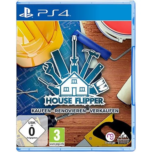 House Flipper 1 - PS4 - Games - Werde zum Renovierungsprofi und verwandle zerstörte Häuser in profitables Immobilien mit einer Vielzahl an Werkzeugen und kreativen Gestaltungsmöglichkeiten!