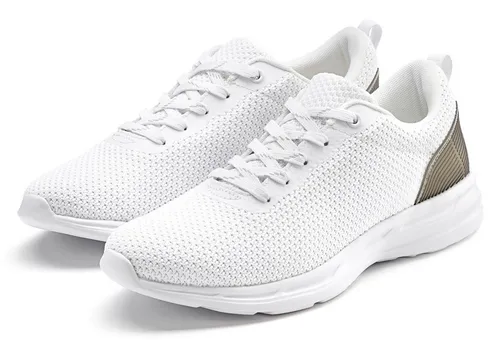 LASCANA Sneaker Schnürhalbschuh - Ultraleichter veganer Freizeitschuh in Weiß - Sneaker in Größe 42, ultraleicht und vegan, ideal für umweltbewusste Mode. Perfekt für sportliche Freizeitaktivitäten und den täglichen Gebrauch.