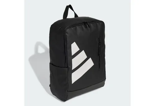 adidas Classic Back-to-University Rucksack 43 cm (black/white) - Stylischer Rucksack mit geräumigem Hauptfach für Laptop und Bücher, gepolsterten Schultergurten für hohen Tragekomfort und praktischen Fächern für schnellen Zugriff auf Essentials.