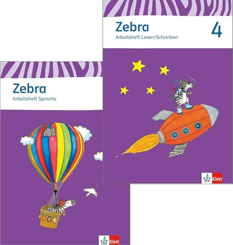 Zebra 4: Paket Arbeitsheft Sprache und Lesen für Klasse 4 - Deutsch Schulbücher mit praxisnahen Übungen zur Förderung von Sprach- und Schreibkompetenz für die 4. Klasse.