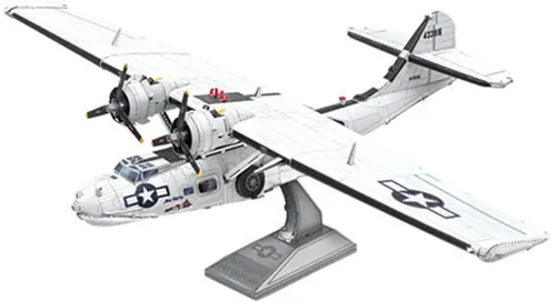 Invento Puzzle Metal Earth Consolidated PBY Catalina - 3D Metall Puzzle - Baukästen & Bausteine, faszinierendes 3D Metall Puzzle für kreative Köpfe und Modellbau-Fans.