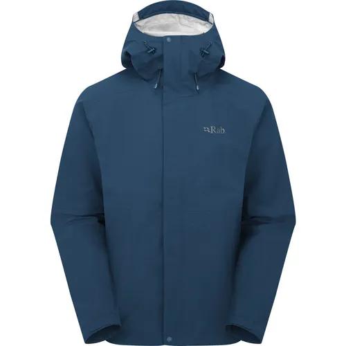 Rab Firewall Jacket tempest blue (TMB) XXL - Wasserdichte Hardshell Jacke für Männer, optimal für Outdoor-Aktivitäten mit 20.000 mm Wassersäule und Atmungsaktivität, bietet höchsten Komfort und Schutz vor Wind und Wetter.