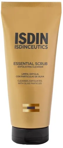 ISDIN Isdinceutics Essential Scrub 100G - Effektives Peeling Gesichtsreinigungsgel - Peelings für eine gründliche und sanfte Reinigung, reduziert das Erscheinungsbild von Poren um bis zu 98 %¹ und fördert eine strahlende Haut.