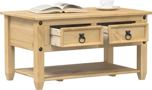 Maison Exclusive Couchtisch Corona aus massivem Kiefernholz