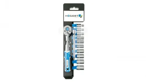 Grzechotka 1/2 72 Zähne CrMo mit Zubehörset - Trenn- & Lastschalter, vielseitig einsetzbar mit ergonomischem Griff und 72-Zahn-Ratsche für präzise Drehbewegungen, ideal für Heimwerker und Reparaturen.