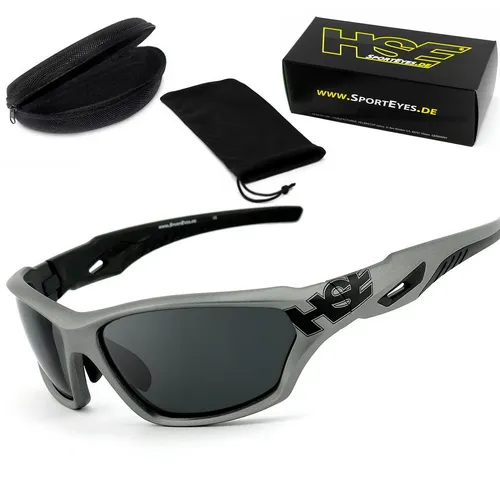 HSE - SportEyes Sportbrille 2093gm - Sportbrille mit steinschlagbeständigem Kunststoff-Sicherheitsglas für klare Sicht und optimalen Schutz beim Sport. Ideal für Brillenträger, anpassbar in Sehstärke, MADE IN GERMANY.