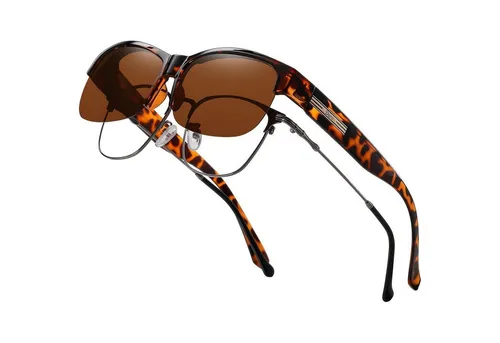LuxusKollektion Sonnenbrille Sonnenbrille Herren Damen polarisiert Überbrille 8960 Tortoise