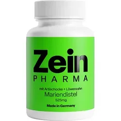 Mariendistel mit Artischocke + Löwenzahn 525mg von ZEINpharma - Nahrungsergänzungsmittel mit 80% Silymarin, unterstützt die Leberfunktion und fördert die Verdauung durch die Kombination von Artischocke und Löwenzahn.