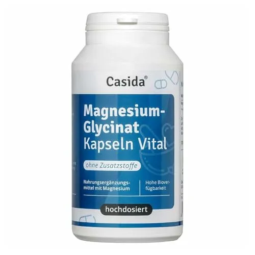 Magnesiumglycinat Kapseln Vital 120 ST - Arzneimittel zur Unterstützung der Magnesiumzufuhr, hoch bioverfügbar und ideal für einen aktiven Lebensstil.