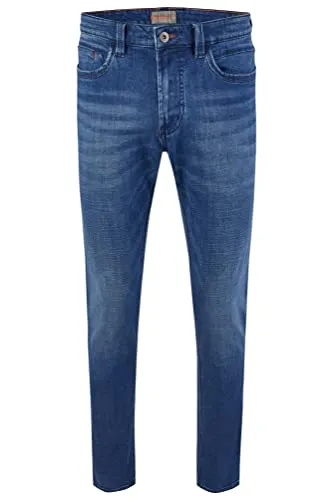 Hattric Herren Jeans Harris 5 Pocket Modern Fit new mid blue blau - 33/34