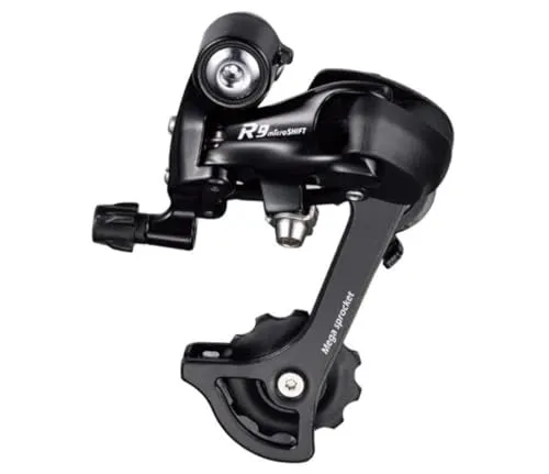 MicroSHIFT R9 Road Schaltwerk - Fahrradpedale mit leichtem Alukörper, ideal für 9/10-fach Shimano Road Systeme, bietet eine beeindruckende Kombination aus Form und Funktion.