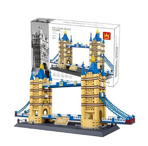 COIL Tower Bridge Modellbausatz - Bauklötze & Bausteine, kompatibel mit gängigen Marken, fördert Kreativität und Hand-Auge-Koordination beim Bauen berühmter Gebäude.