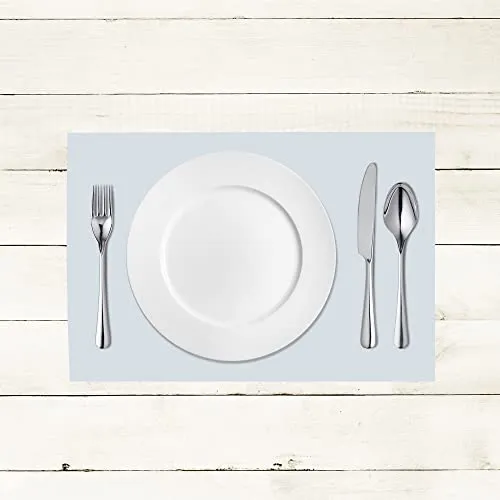 Sovie HORECA Linclass® Airlaid Tischset 40 x 30 cm/Platzset stoffähnlich/praktische Einmal-Platzset für Feiern oder Partys (Perlgrau/Hellgrau)