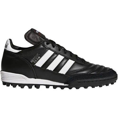 Adidas Mundial Team - schwarz Fußballschuhe - Hochwertige Leder-Fußballschuhe mit optimaler Passform und abriebfester MultiNockensohle für besten Halt auf Hartplätzen und Kunstrasen.