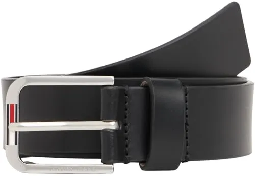 Tommy Jeans Ledergürtel TJM AUSTIN 3,5 cm - Gürtel aus strapazierfähigem Rindsleder mit glattem Finish, ideal für den optimalen Sitz deiner Hose und vielseitig kombinierbar. Perfekt für modische Akzente!
