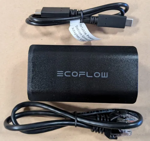 EcoFlow Portable Power Station Grounding Adapter - Klimaanlagen und Notstromversorgung für Ihr EV, sorgt für zusätzliche Reichweite und ist kompatibel mit DELTA Pro, DELTA 2 Max, DELTA 2 und DELTA Max.