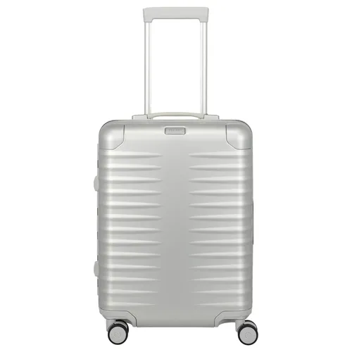 Titan Eternity Handgepäckkoffer 55 cm mit 4 Rollen - Robuster Titan Eternity Trolley in elegantem Silber, ideal für Kurzreisen. Mit 4 Rollen für müheloses Manövrieren und viel Stauraum für Ihre Essentials.