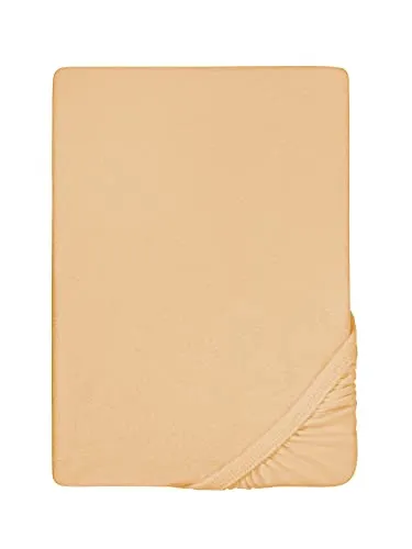 Spannbettlaken Frottee-Stretch 140/200 in gold von biberna