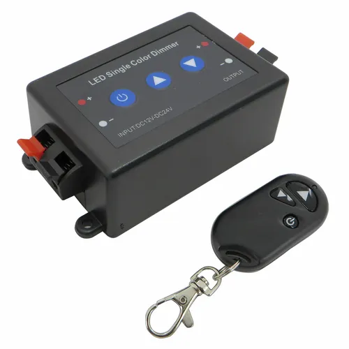 LED Funk-Dimmer 12V 4A mit Fernbedienung - Leuchtmittel, stufenlos dimmbar für individuelle Lichtstimmungen, ideal für Wohnräume und gemütliche Abende