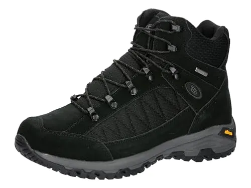 BRÜTTING Outdoorstiefel Mount Kandu High, Gr. 43, schwarz - Wasserdichte Wanderschuhe mit atmungsaktiver Comfortex-Klimamembrane und rutschfester Vibram-Laufsohle für optimalen Halt in jedem Gelände.