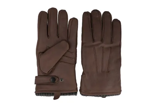Strellson Lederhandschuhe Braun