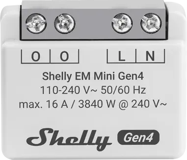 Shelly EM Mini Gen4 Energiemessgerät