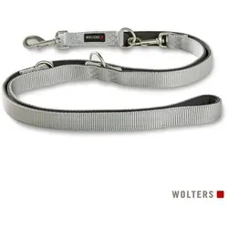Wolters Hundeleine Professional Comfort Führleine grau|silberfarben Gr.XL - Hochwertige Hundeleine in grau/silber für optimale Kontrolle beim Hundetraining, 2,5 cm breit und besonders strapazierfähig.