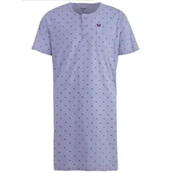 Henry Terre Nachthemd Nachthemd Kurzarm - Logo Grafik (HT) grau XXL