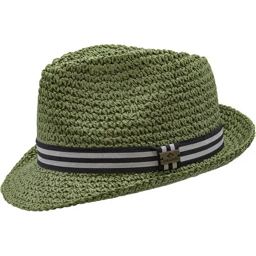 CHILLOUTS Herren Mütze HONALO HAT - Hüte – Handgemachter Trilby Style aus 100% Papierstroh, hitzeunempfindlich, wasserbeständig und vegan, mit flexiblem Zugband für perfekten Sitz und stylishem, gestreiftem Hutband.