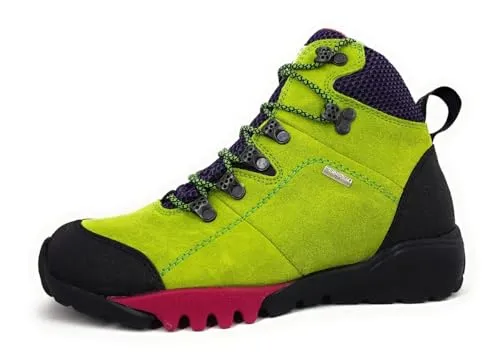 Waldläufer Wanderschuhe H-Amiata - Wasserabweisend und Bequem in Grün - Größe 38 - Wanderschuhe aus hochwertigem Leder/Textil, ideal für Outdoor-Aktivitäten. Mit WALDLÄUFER-TEX-Membran, atmungsaktiv und wasserabweisend, bieten sie hervorragenden Tragekomfort und sind perfekt für kräftige Füße.