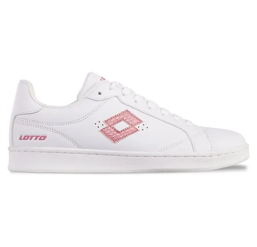 Lotto Damen JAMBOL GC Sneaker, White/Rose, 38 EU - Damen-Sneaker im 80er Jahre Retro Tennis Style, mit glänzender Logo Applikation und pflegeleichtem Obermaterial - auch in Kindergrößen erhältlich.