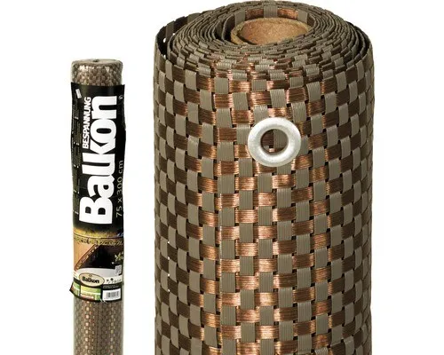 Produktbild Balkonbespannung Rattan 75 x 300 cm mocca/anthrazit