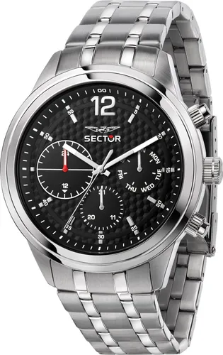 Sector Analog R3253540007 Herrenuhr - Armbanduhren für Herren mit 10 mm Gehäuse, Kalenderfunktion und verstellbarem Riemen für optimalen Tragekomfort.