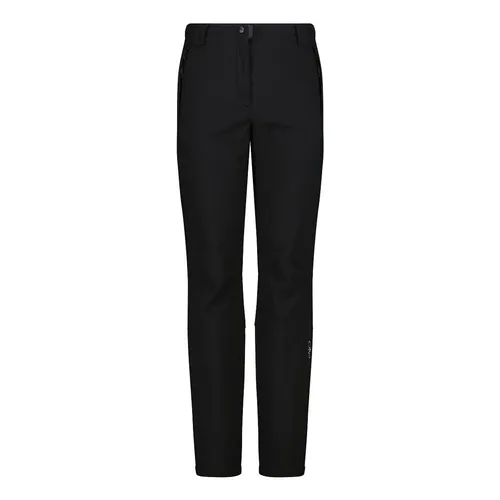 CMP Woman Pant With Inner Gaiter nero (U901) 34 - Wanderhose für Damen, ideal für Trekkingtouren, mit Softshell-Material, integrierten Gamaschen und Oeko-Tex Zertifizierung für umweltfreundliche Materialien.