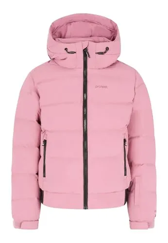 PROTEST PRTELINY JR Jacke 2026 vintage pink - 140 - Funktionsjacke für Ski und Snowboard, umweltfreundlich mit PFC-freier Beschichtung, 10.000 mm Wassersäule und praktischen Taschen für Skiliftpass und mehr.