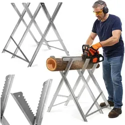 Metallbock zum Holzsägen, verstellbar, 120 kg
