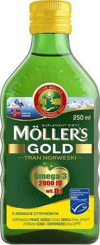 MOLLERS Norwegisches Lebertran mit Zitrone, 250 ml