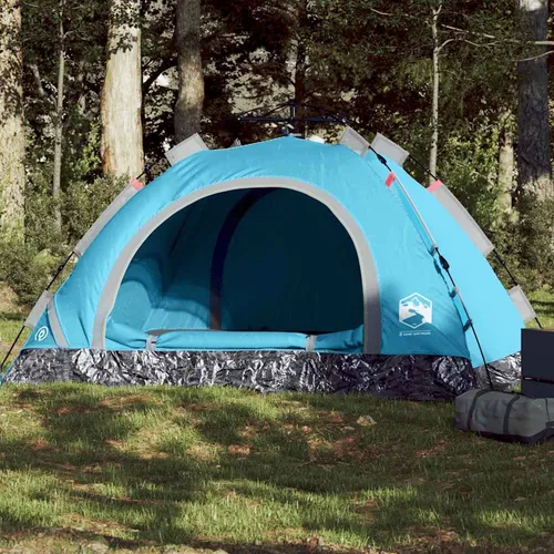 vidaXL Campingzelt 3 Personen Blau