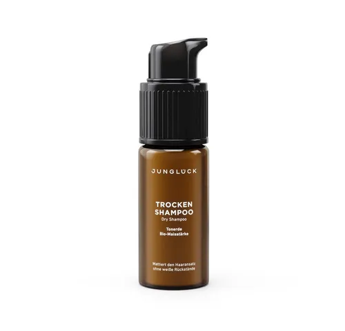 JUNGLÜCK Trockenshampoo - Volumen & Frische für dein Haar - Erfrische dein Haar im Handumdrehen mit unserem Trockenshampoo. Es absorbiert überschüssigen Talg und verleiht Volumen, während die sanften Inhaltsstoffe für ein angenehmes Gefühl sorgen. Ideal für einen schnellen Style!