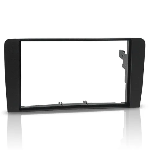 Auto Radio Blende Einbau Rahmen Doppel 2DIN kompatibel Audi A3 8P 8PA ab 2003