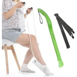 Anziehhilfe für Socken, Hosen und Schuhe - Sockenanzieher - Behinderten-Bedarf, erleichtert das An- und Ausziehen von Kleidungsstücken und fördert die Unabhängigkeit, ideal für Senioren und Menschen mit Bewegungseinschränkungen.