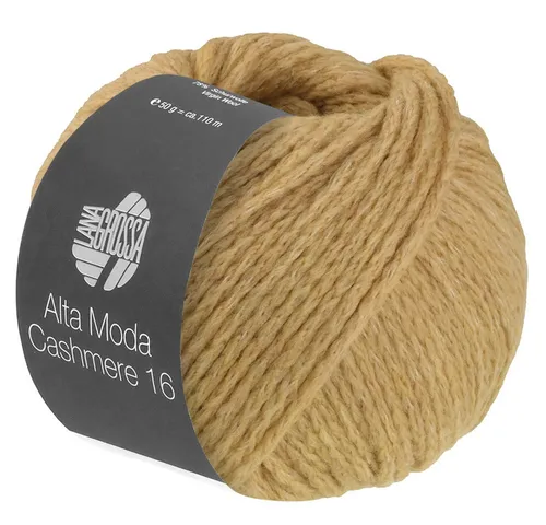 LANA GROSSA ALTA MODA CASHMERE 16 Häkelwolle, 110 m (supersoftes Kettengarn aus extrafeiner Merinowolle mit Kaschmir), 50 g
