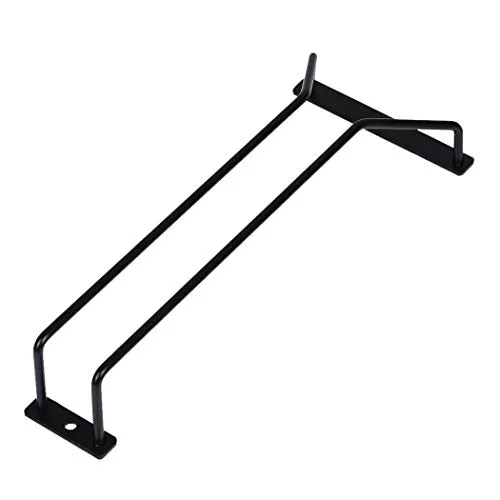 Dianoo Weinglashalter, Stielgläserregal, Weinglasregal, mit Schrauben 27cm 1 Row Schwarz