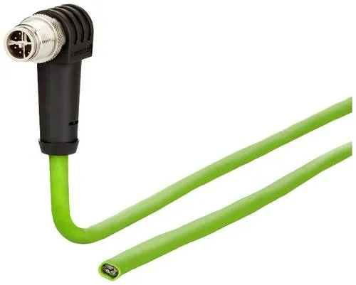 Metz Connect 142M2XC0010 M12 Netzwerkkabel - CAT 6a S/FTP Patchkabel mit 1.00 m Länge, ideal für industrielle Anwendungen dank säure-, ozon- und uv-beständigem PUR-Mantel.