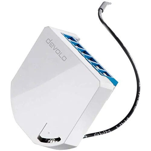 devolo Smart Home, Home Control Dimmer Unterputz, Z-Wave Dimmer Schalter, Lichtschalter Unterputz, Hausautomation, Haussteuerung per App, weiß