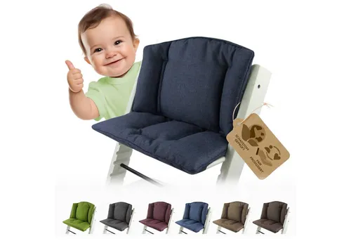 BambiniWelt Hochstuhlauflage für Stokke Tripp Trapp - Hochstuhl-Auflagen für maximalen Komfort und Sicherheit. Der abwaschbare Bezug sorgt für hygienische Sauberkeit und passt perfekt zu allen Tripp Trapp Modellen.